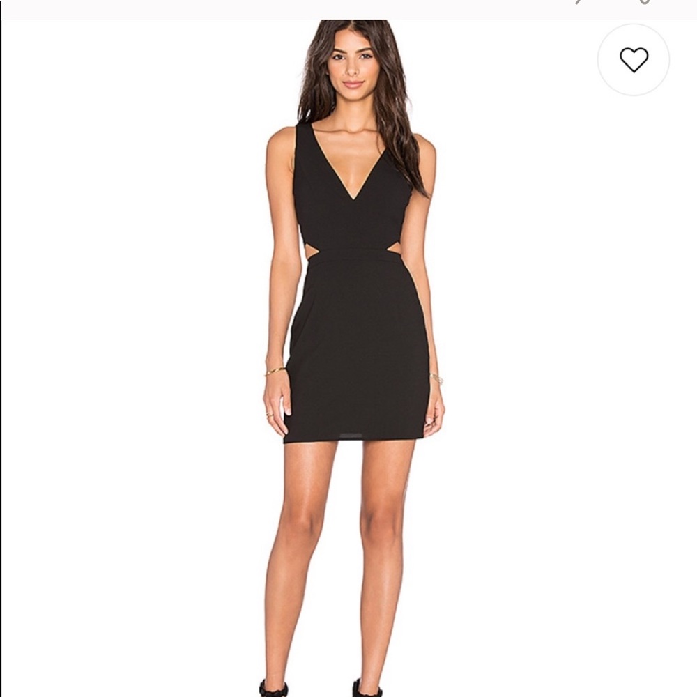 NBD little black cutout dress